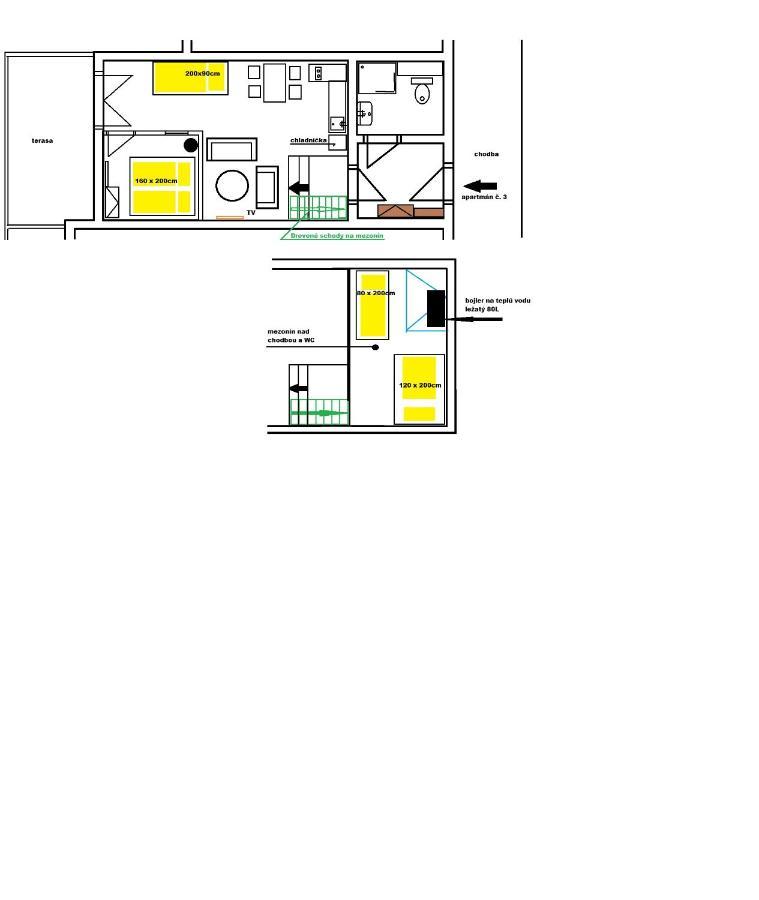 Apartman & Studio Tyrkys Spiezovec โดโนวาลี ภายนอก รูปภาพ